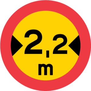 C16. Begränsad fordonsbredd