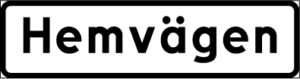 F11. Vägnamn